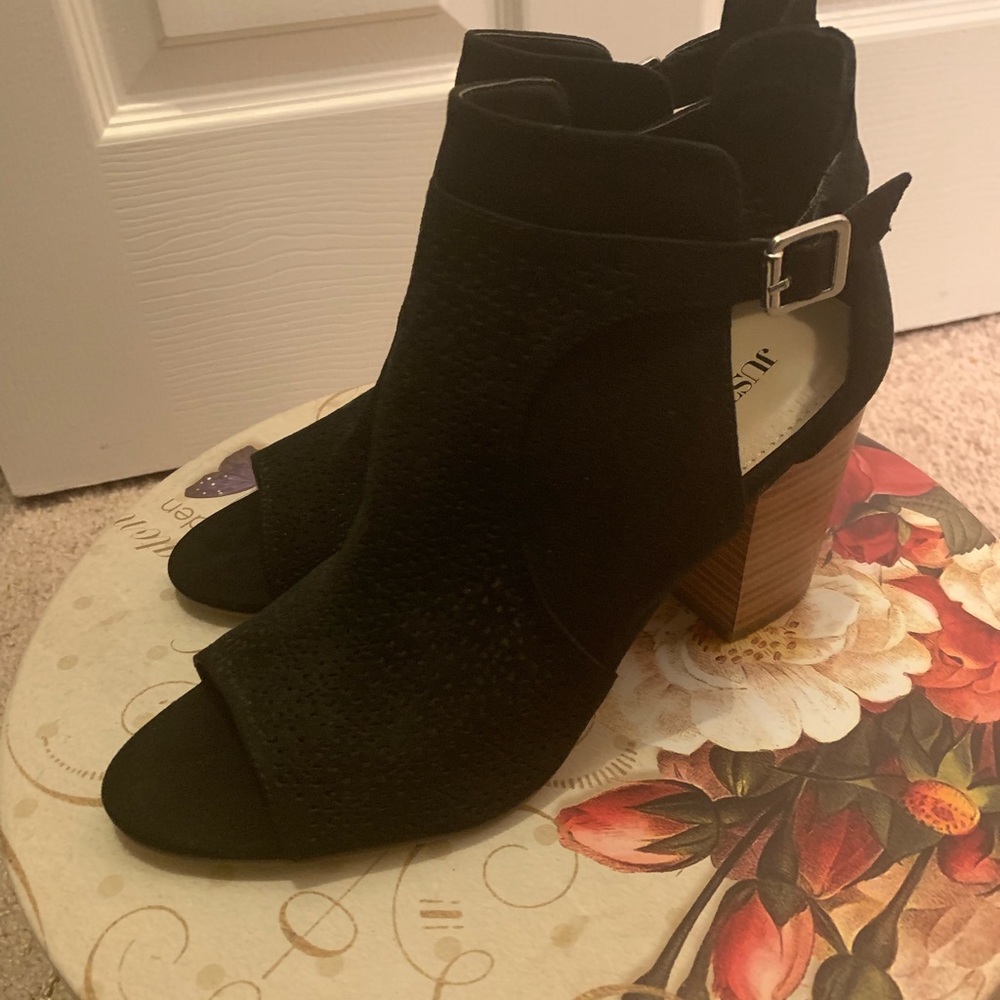 Black Suede Booties